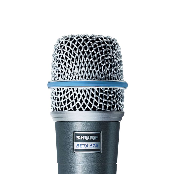 Close up of Shure BETA57A Microphone