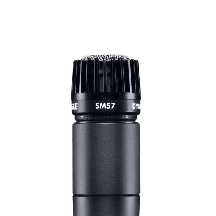 Close up of Grill of the Shure SM57 Microphone